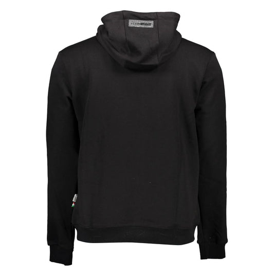 Black Cotton Men's Sweater