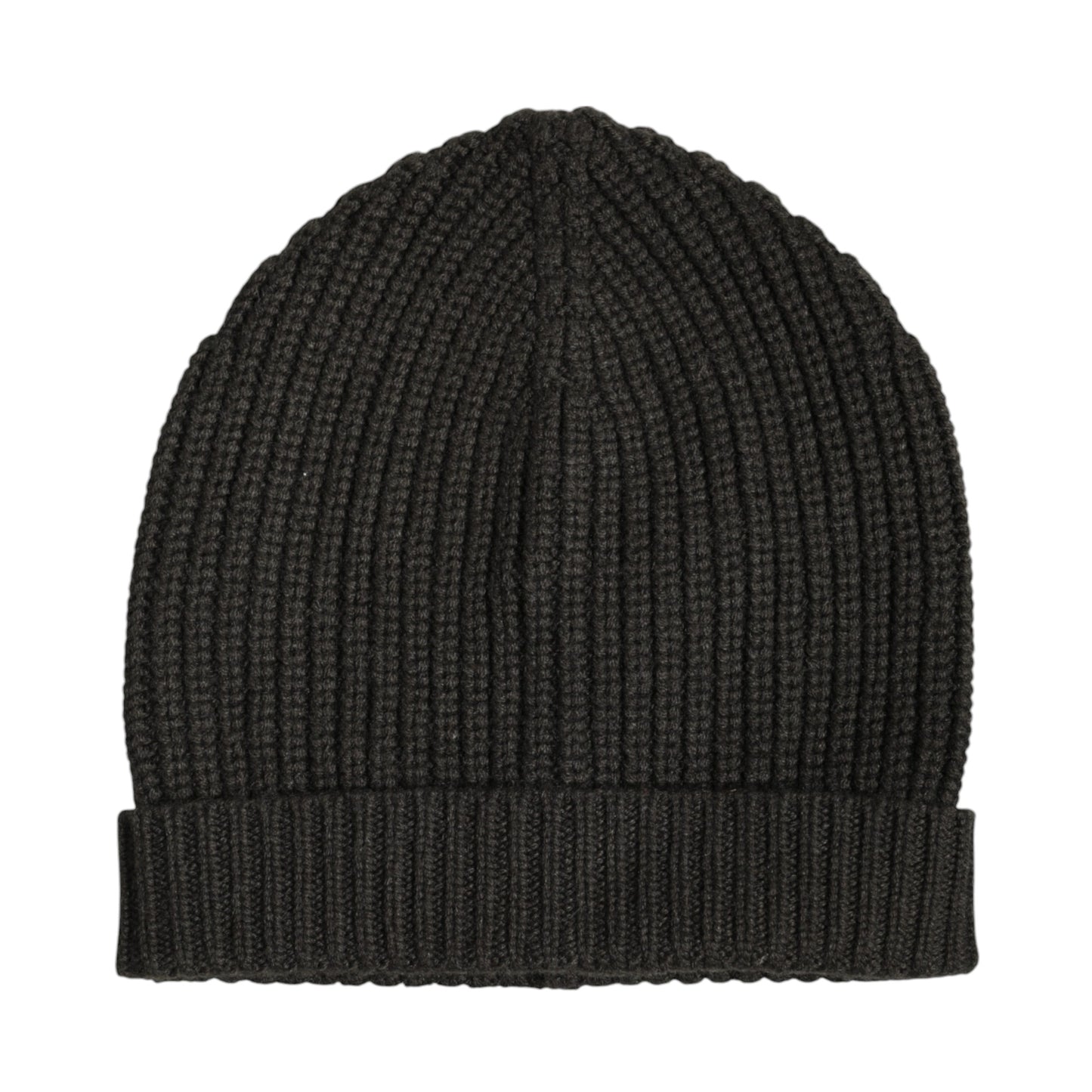 Dark Gray Cashmere Knit Winter Beanie Hat