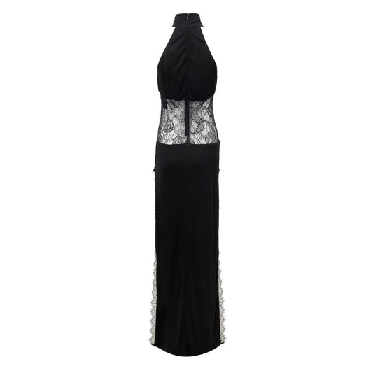 Black Viscose Long Dress