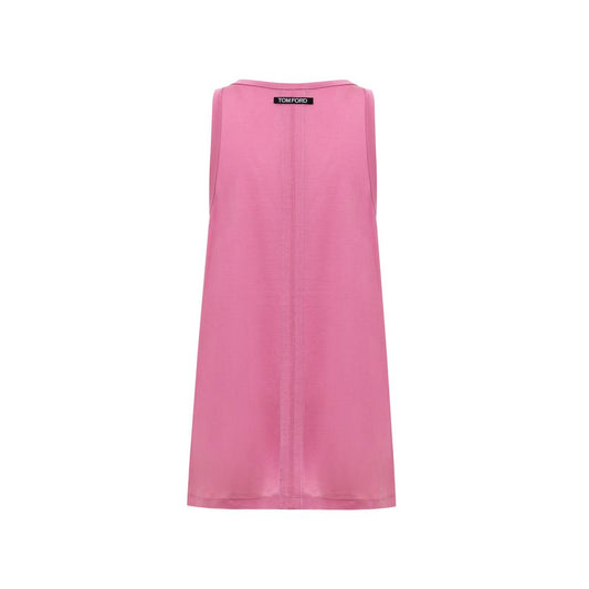 Pink Silk Tank Top