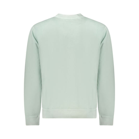 Green Cotton Men Sweater