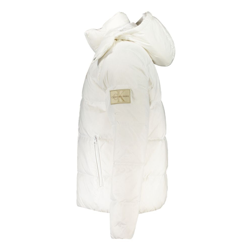 White Polyamide Men Jacket