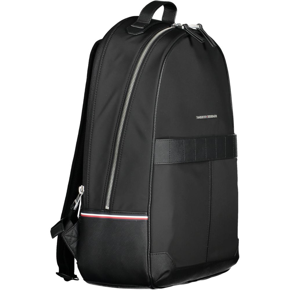Black Polyester Backpack