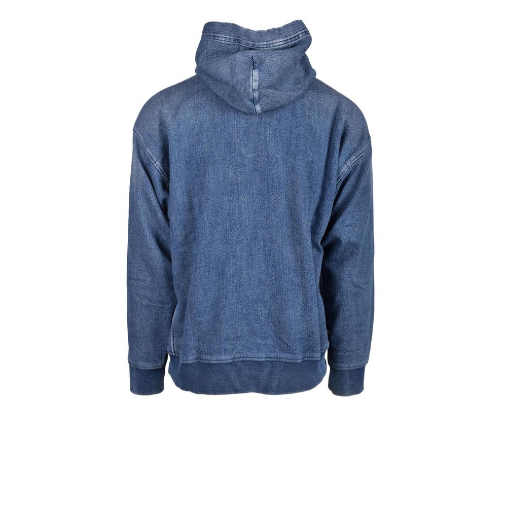 Blue Cotton Hoodie