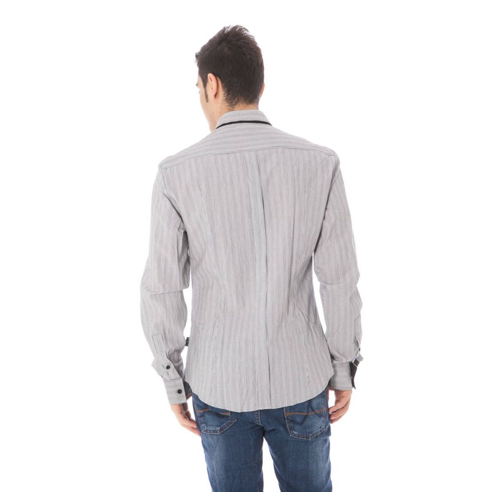 White Cotton Men Shirt