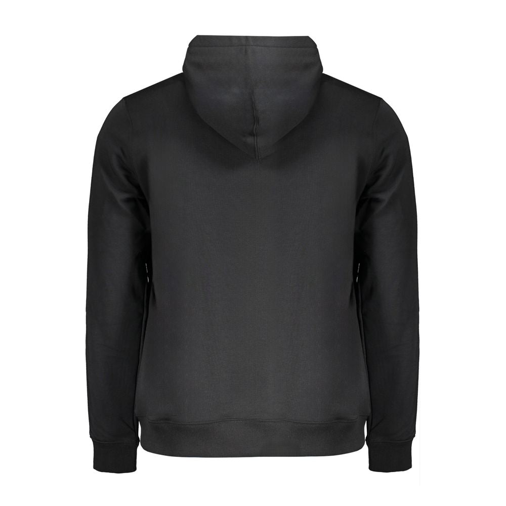 Black Cotton Men Sweater