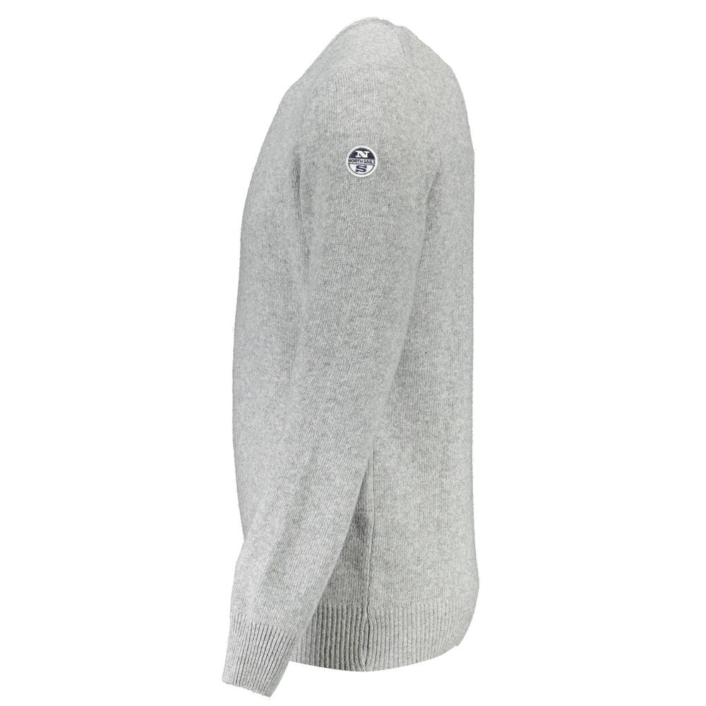 Gray Wool Men Sweater