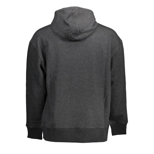 Black Cotton Men Sweater