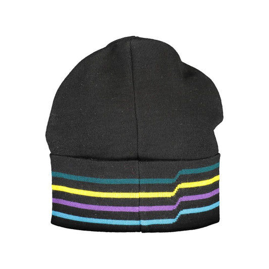 Black Wool Men Cap