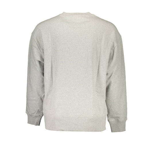Gray Cotton Men Sweater