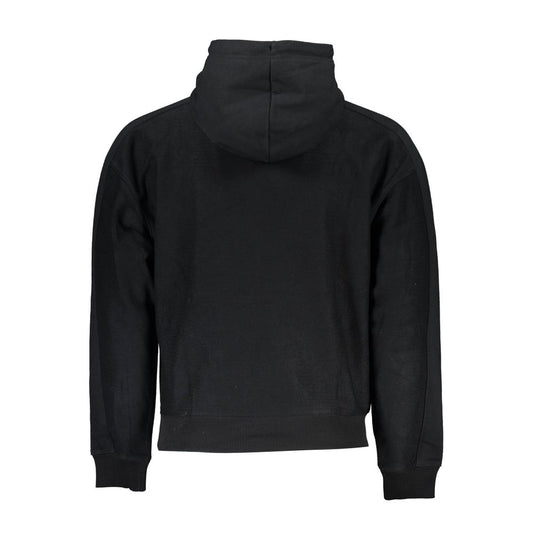 Black Cotton Men Sweater