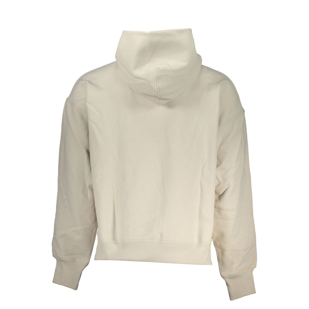 Beige Cotton Men Sweater