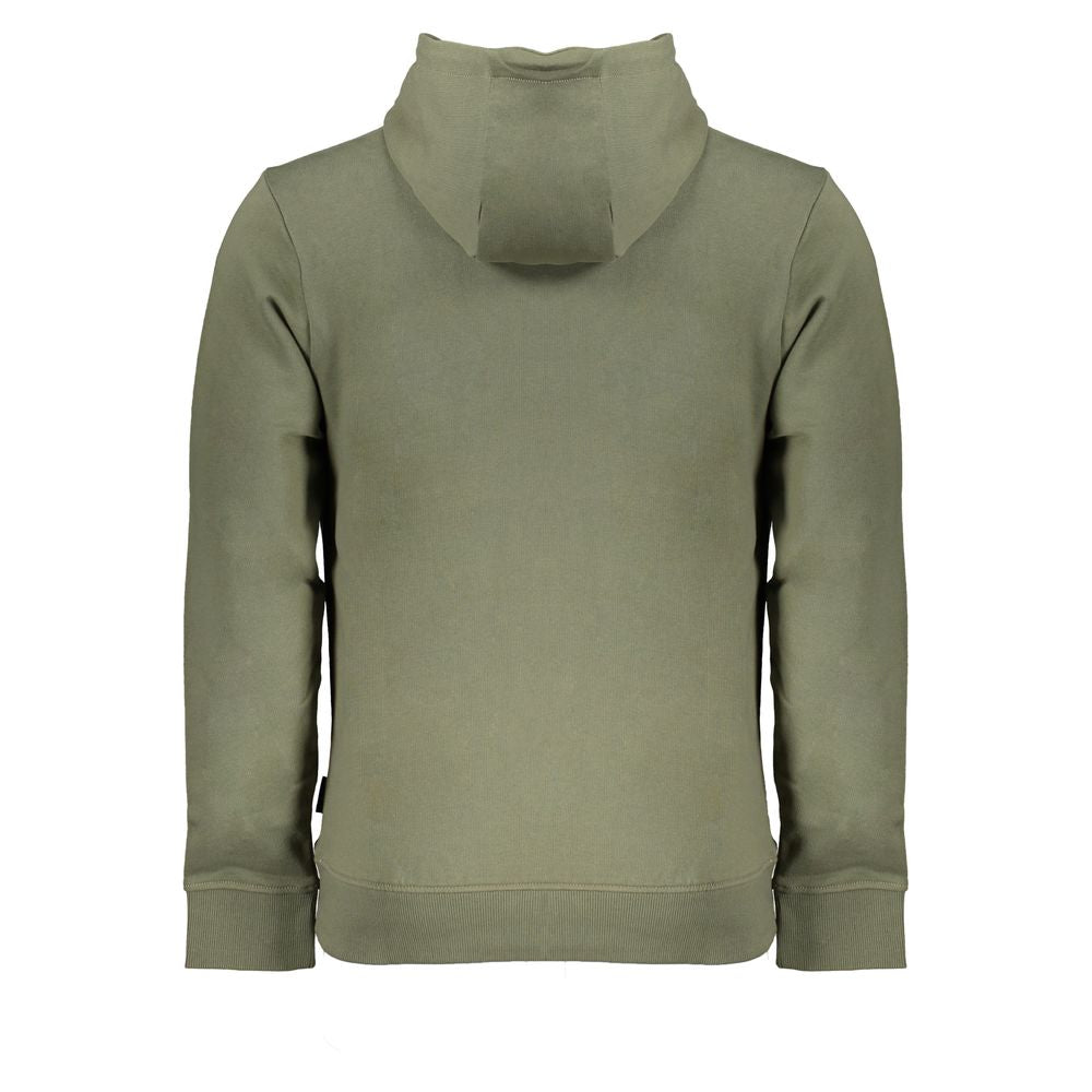 Green Cotton Men Sweater