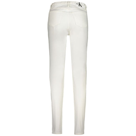 White Cotton Women Jeans