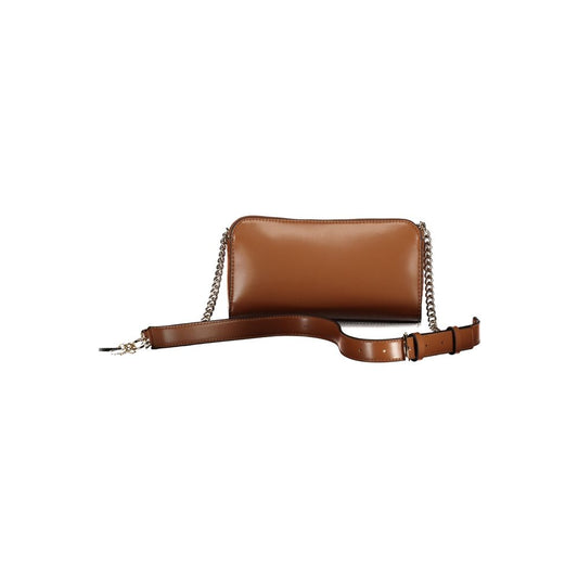 Brown Polyethylene Women Handbag