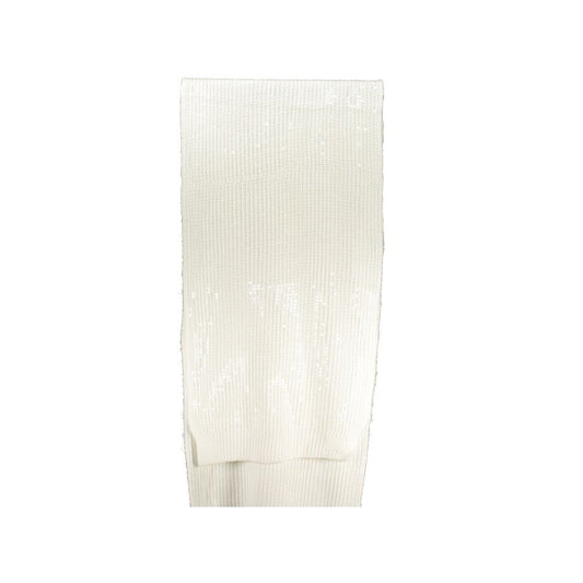 White Polyester Women Scarf