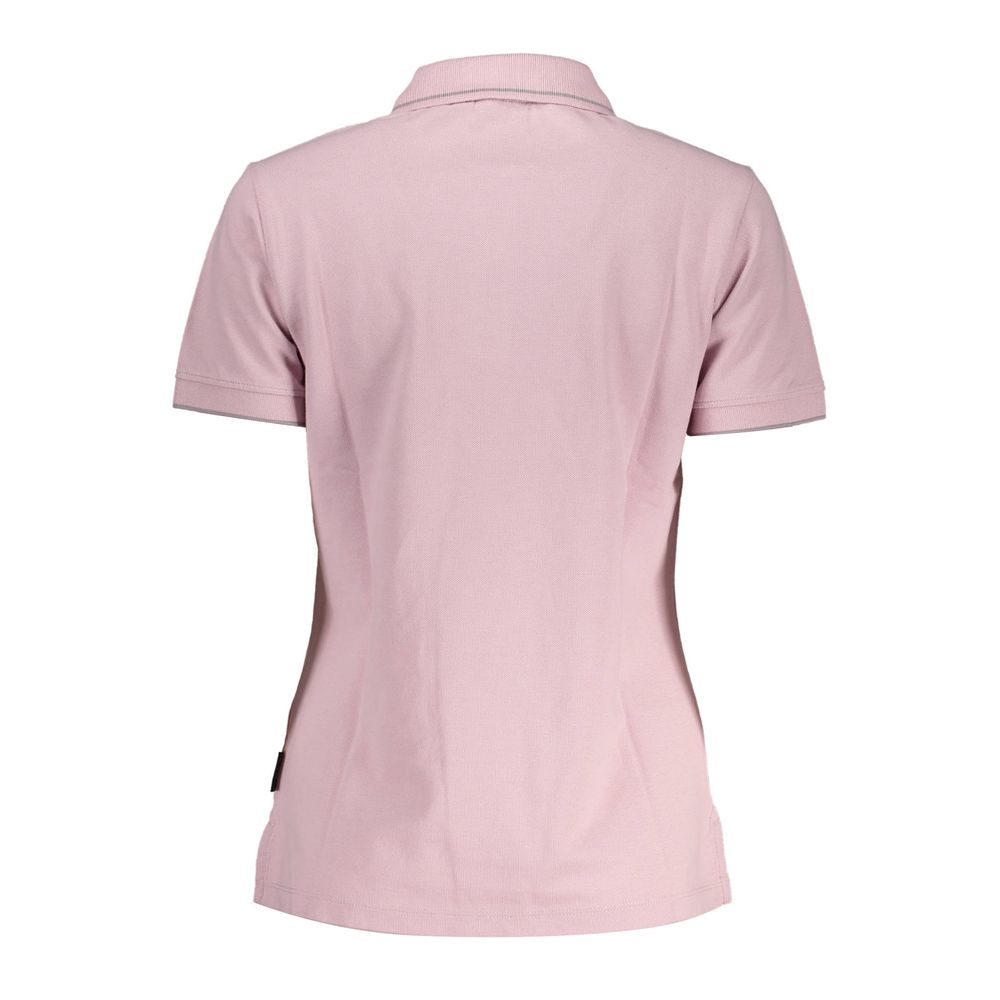 Pink Cotton Polo Shirt