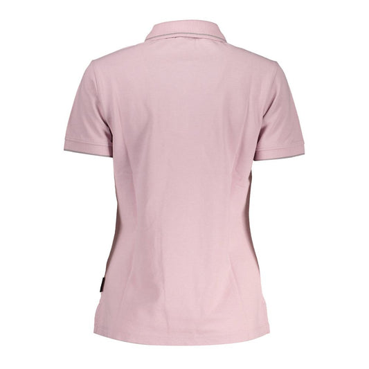 Pink Cotton Polo Shirt