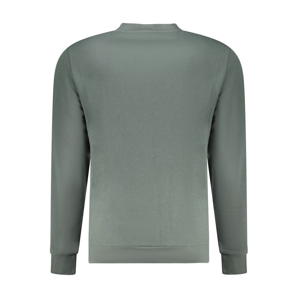 Green Cotton Men Sweater