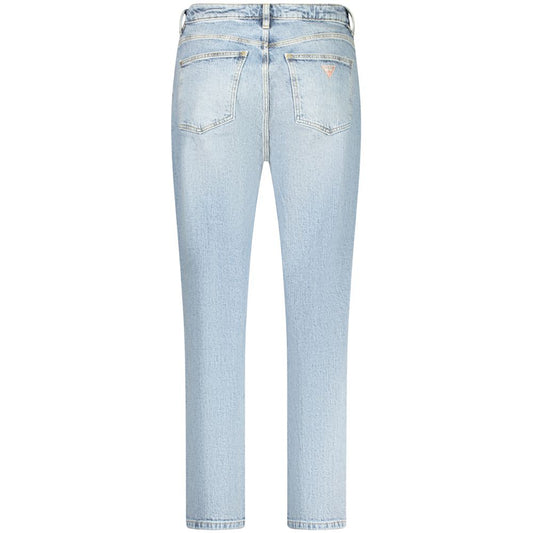 Blue Cotton Women Jeans