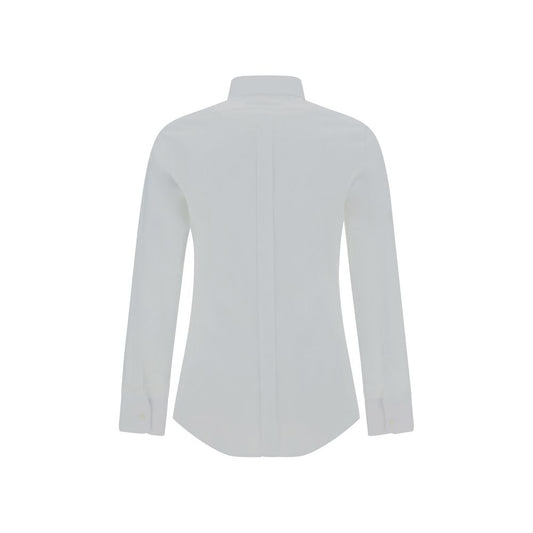White Elastane Dress Shirt