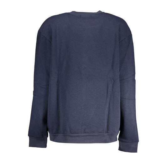 Blue Cotton Women Sweater