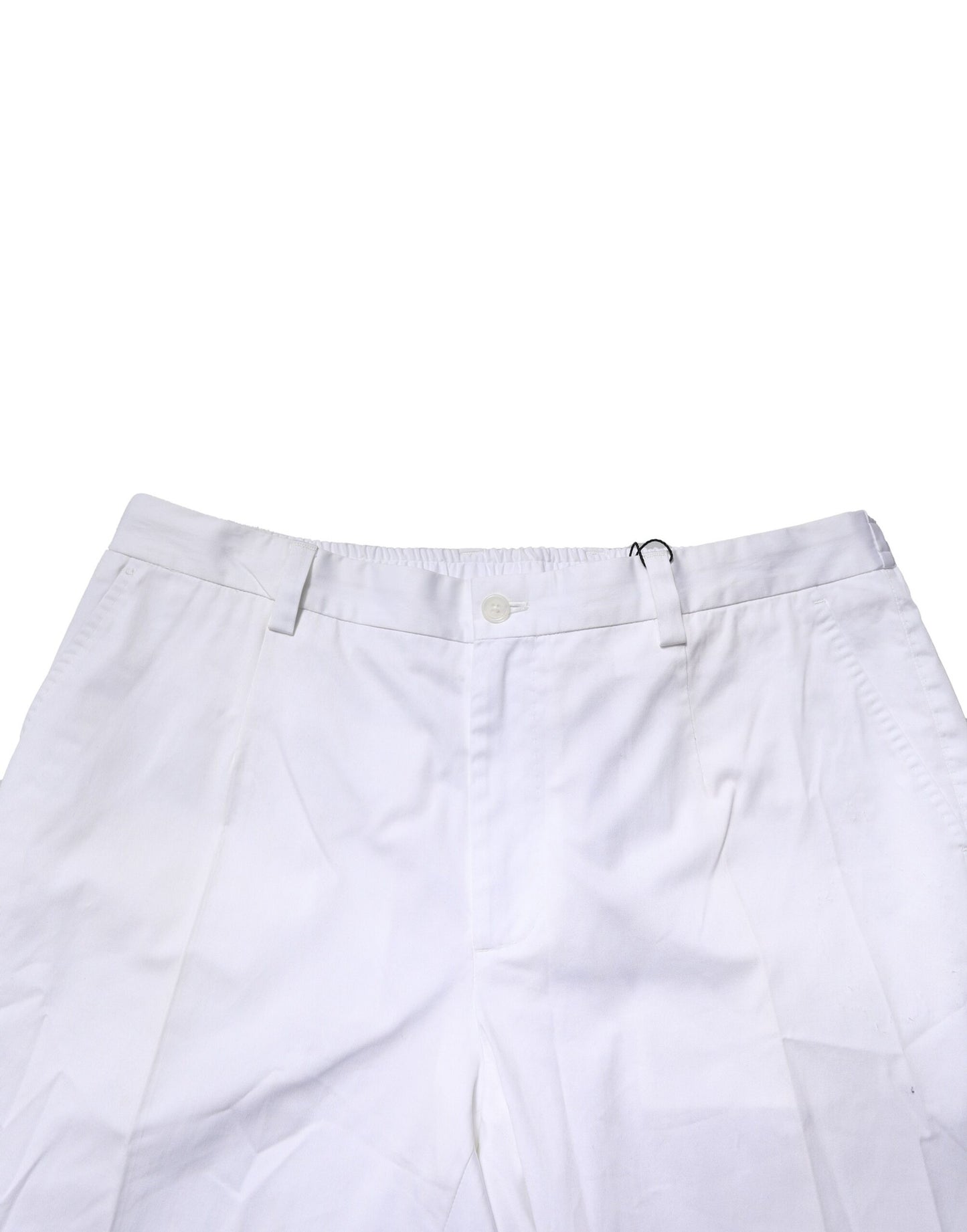White Cotton Dress Slim Formal Pants