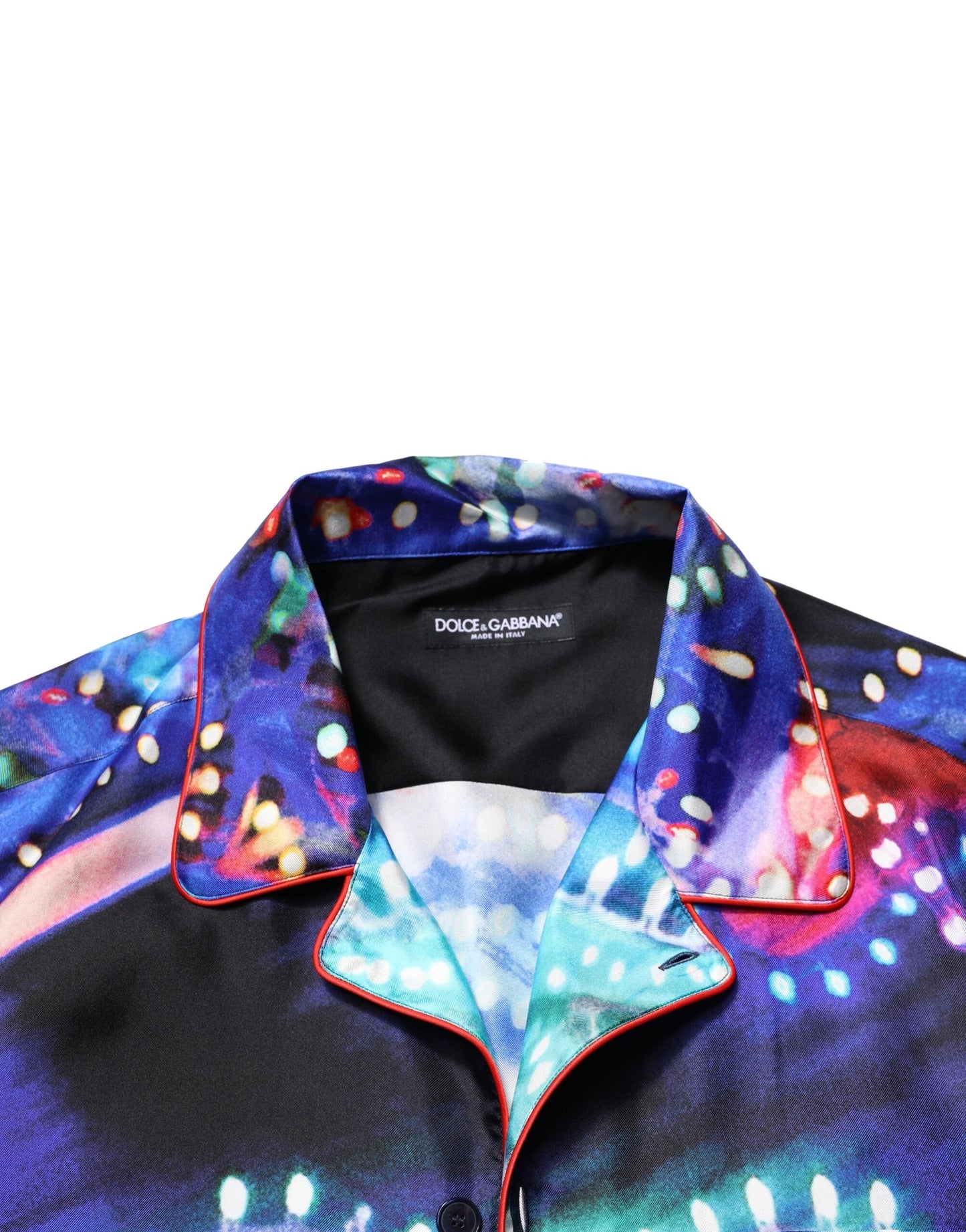 Multicolor Printed Silk Lounge Casual Shirt