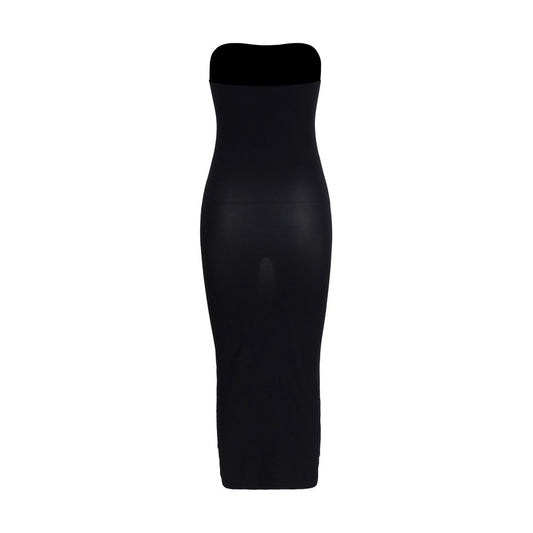 Black Polyamide Casual Dress