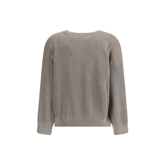 Beige Cotton Sweatshirt