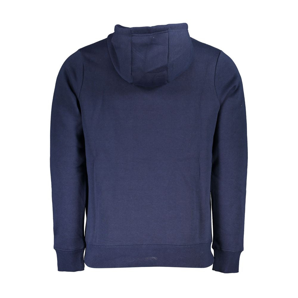 Blue Cotton Men Sweater