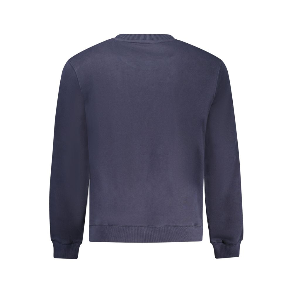 Blue Cotton Men Sweater