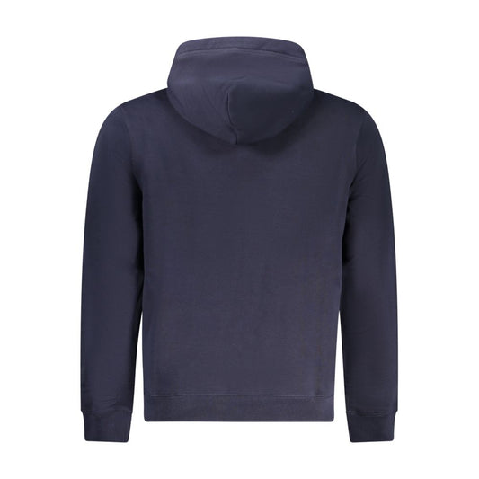 Blue Cotton Men Sweater