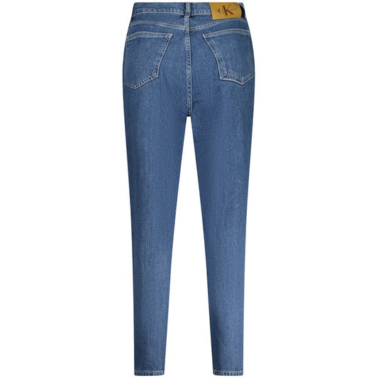 Blue Cotton Women Jeans
