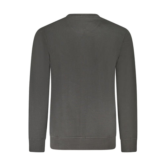 Black Cotton Men Sweater