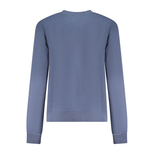 Blue Cotton Women Sweater