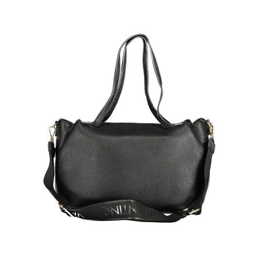 Black Polyethylene Women Handbag