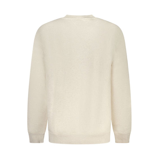 Beige Cotton Men Sweater