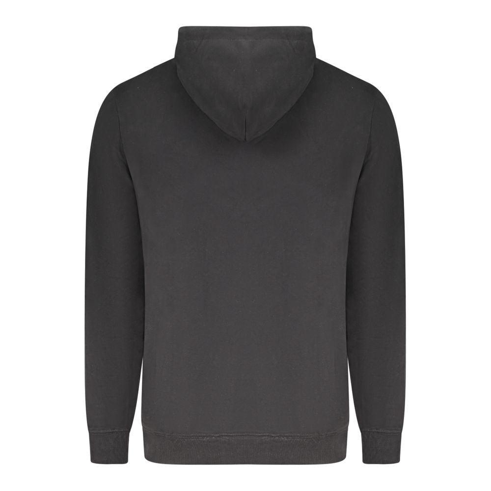 Black Cotton Men Sweater