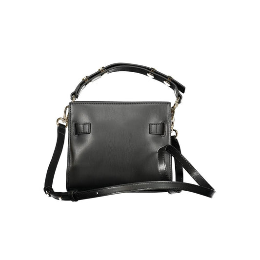 Black Polyethylene Women Handbag