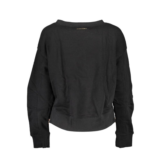 Black Cotton Sweatshirt