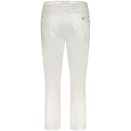 White Cotton Women Skinny Jean