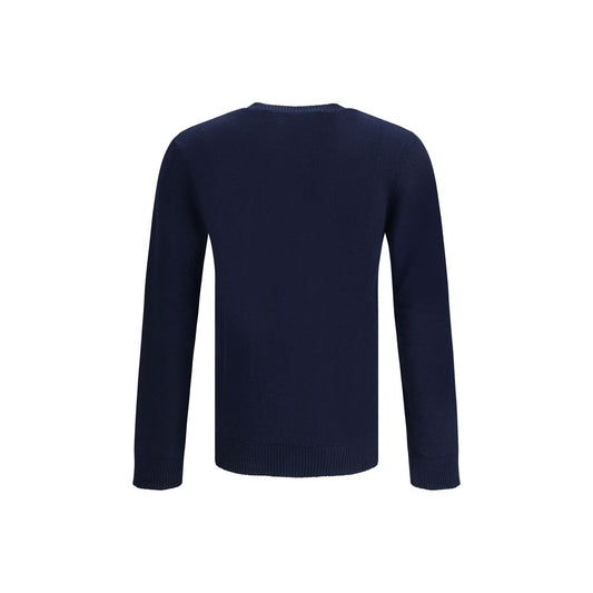 Blue Fleece Wool Sweatshirt