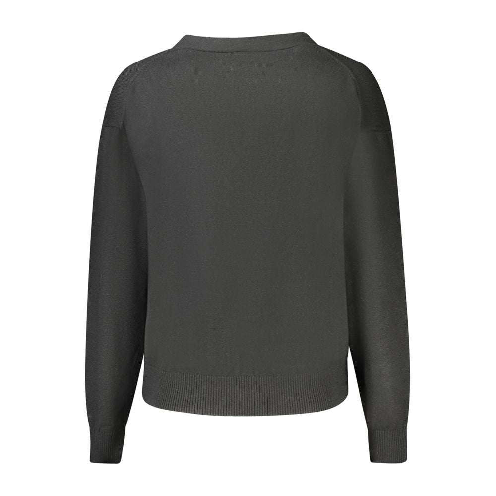 Black Polyester Sweater