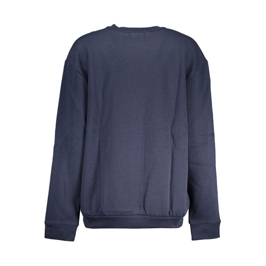 Blue Cotton Women Sweater