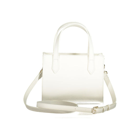 White Polyethylene Women Handbag