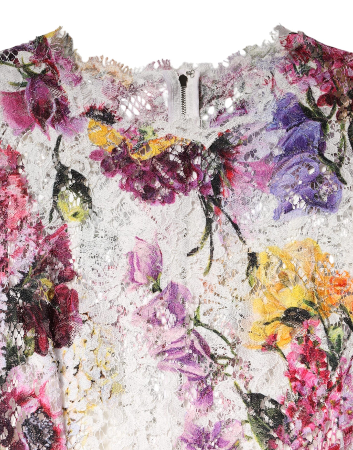 Multicolor Floral Long Sleeve A-line Dress