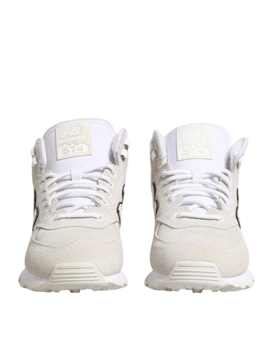 Off White Suede Sneakers Shoes