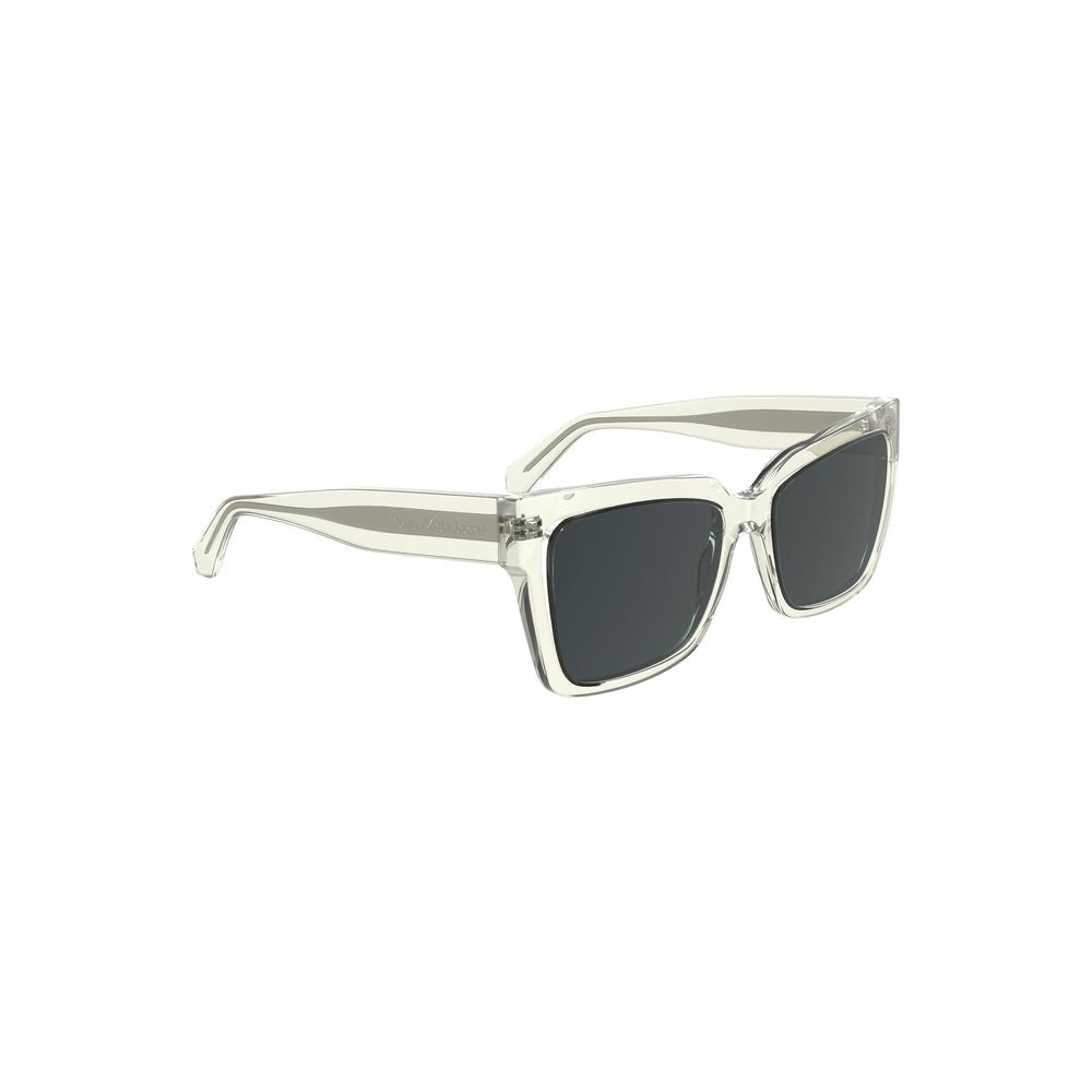 Transparent Plastic Men Sunglass