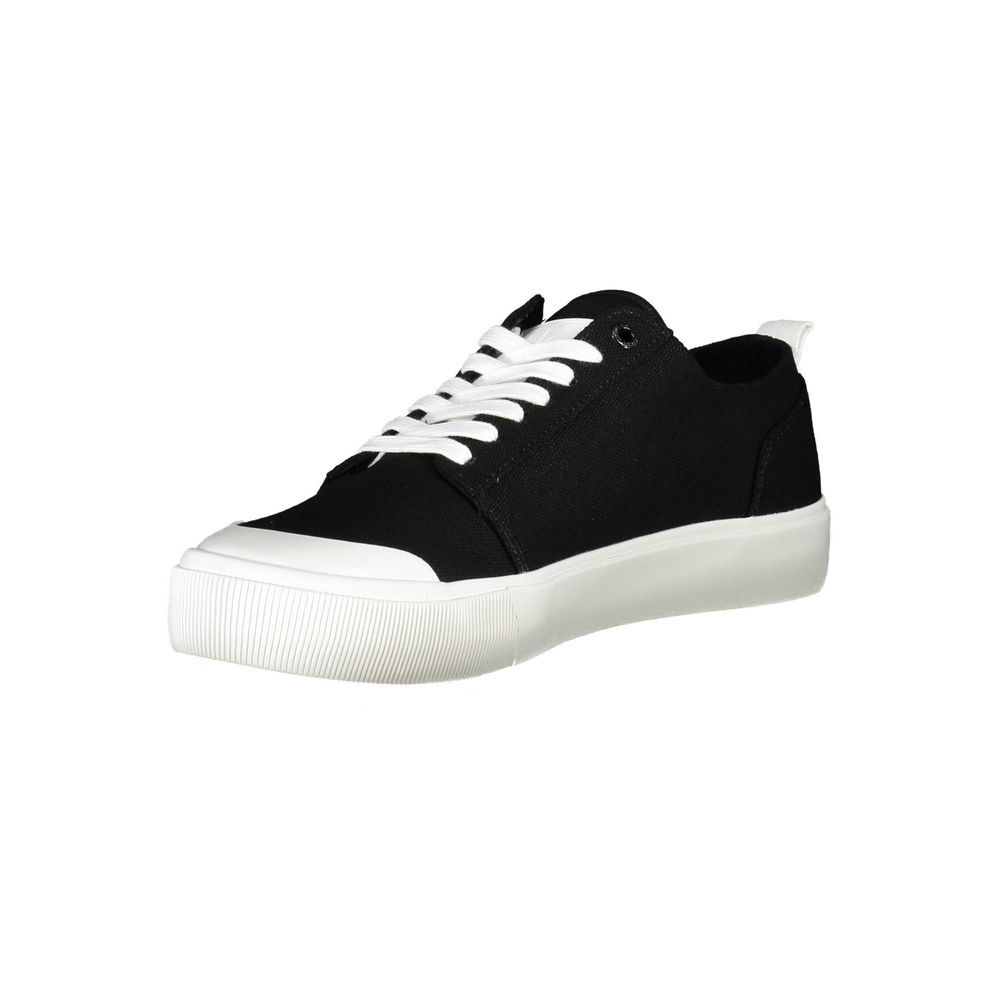 Black Recycled Material Men Sneaker